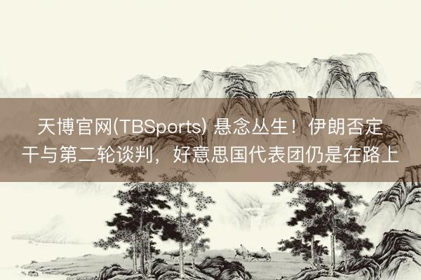 天博官网(TBSports) 悬念丛生！伊朗否定干与第二轮谈判，好意思国代表团仍是在路上